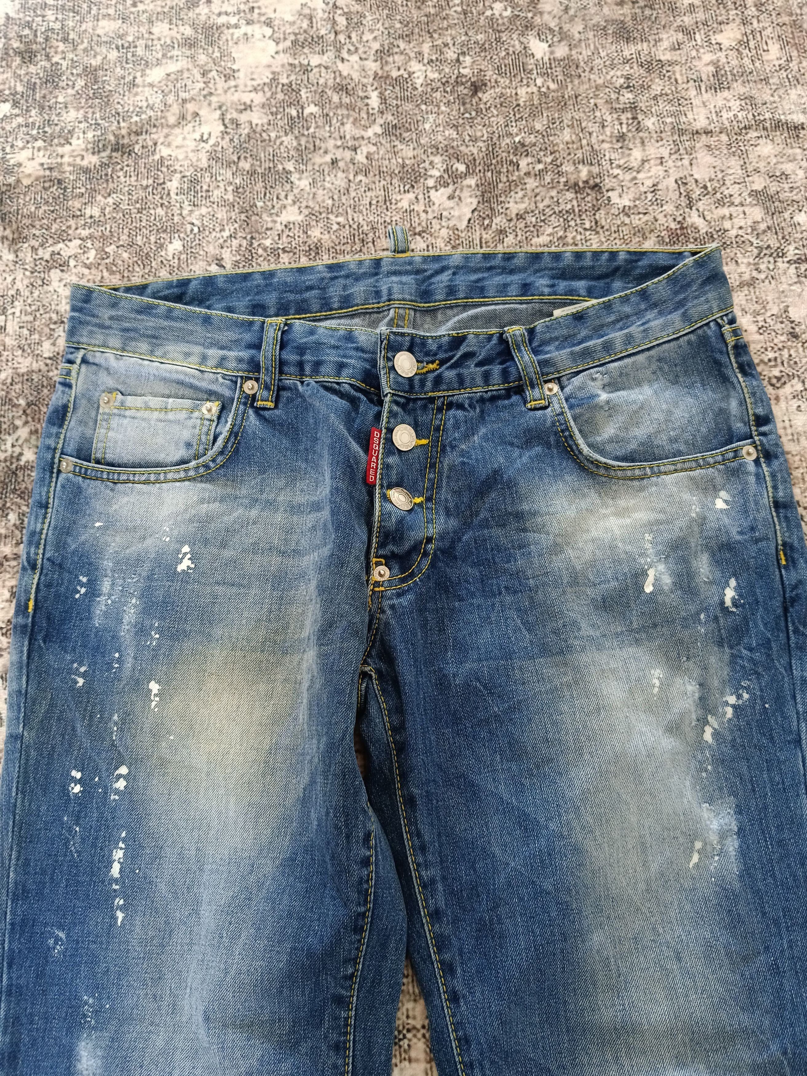 Dsquared2 Dsquared2 Splatted Denim Pants Size US 33 - 4 Thumbnail