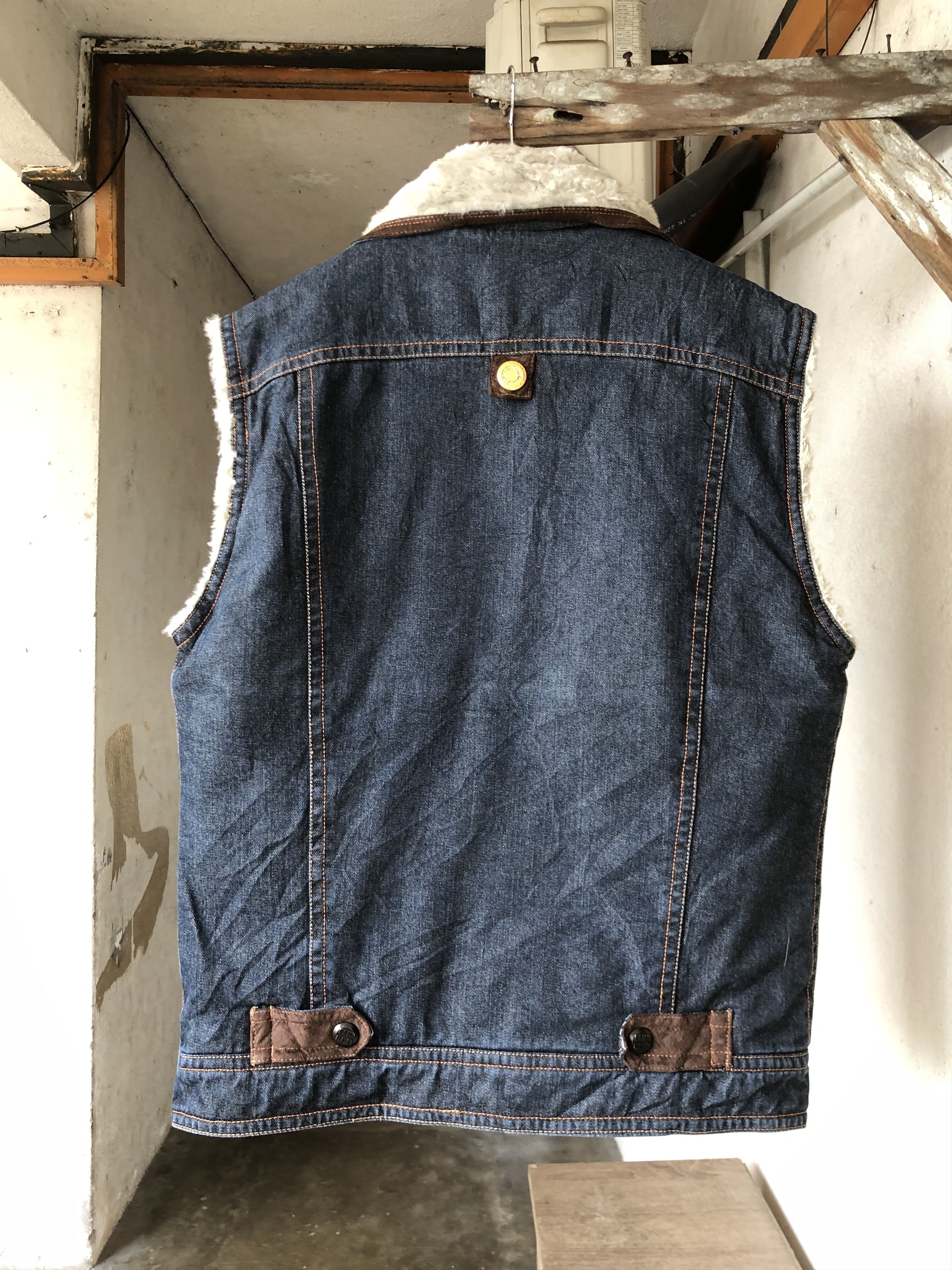 Japanese Brand Rare Majah Flavah Undaground HipHop Denim Vest Jacket Size US L / EU 52-54 / 3 - 2 Thumbnail