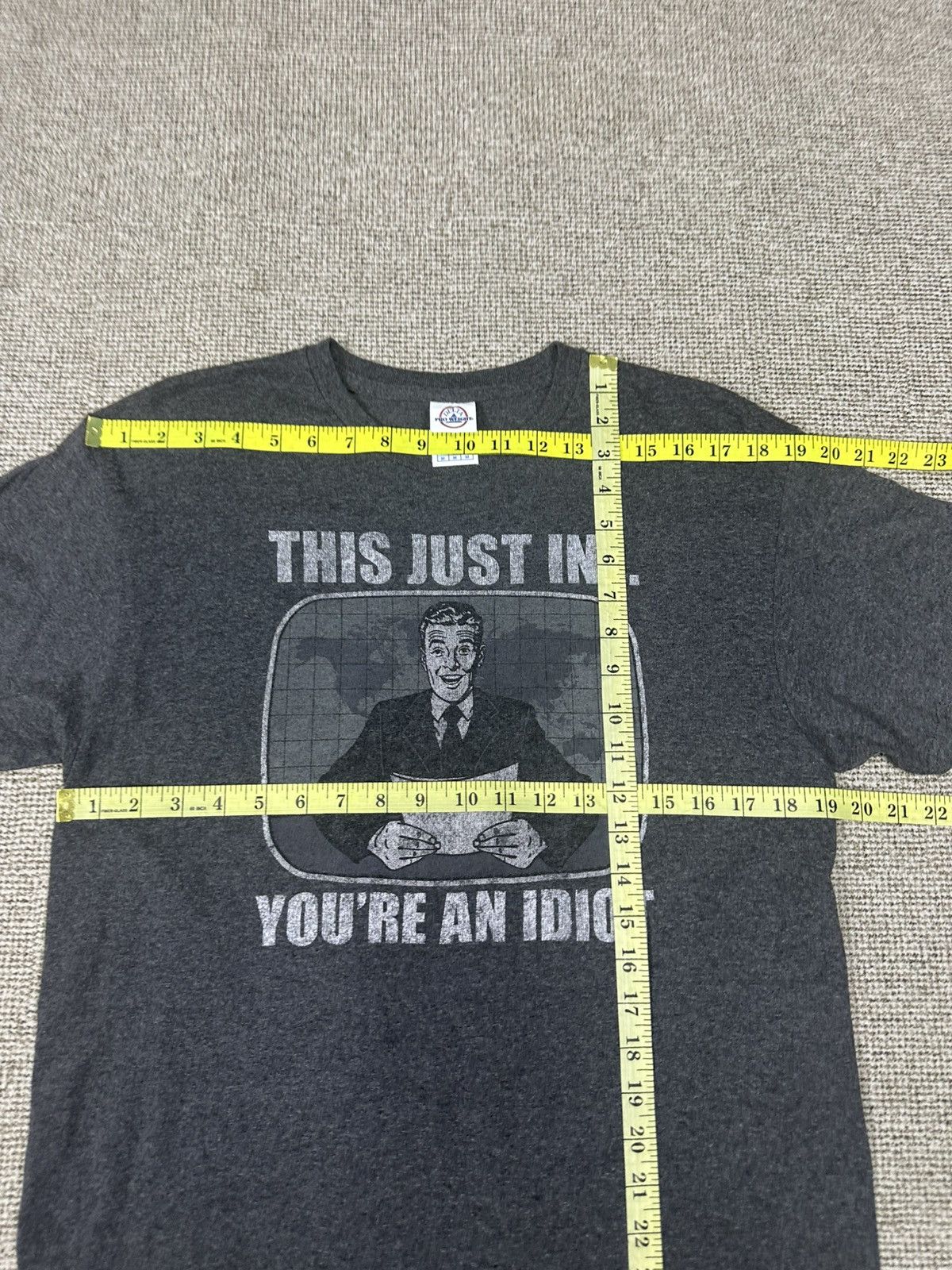 Vintage Vintage " This Just In.. You Are An Idiot" Tshirt A1001 Size US M / EU 48-50 / 2 - 5 Thumbnail