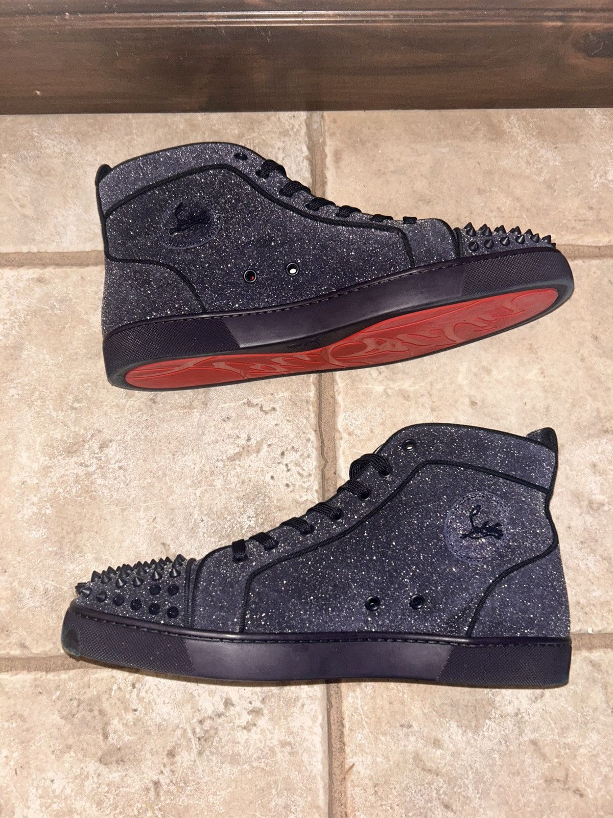 Christian Louboutin Christian Louboutin Spiked High Top Sneakers Size US 12.5 / EU 45-46 - 3 Thumbnail
