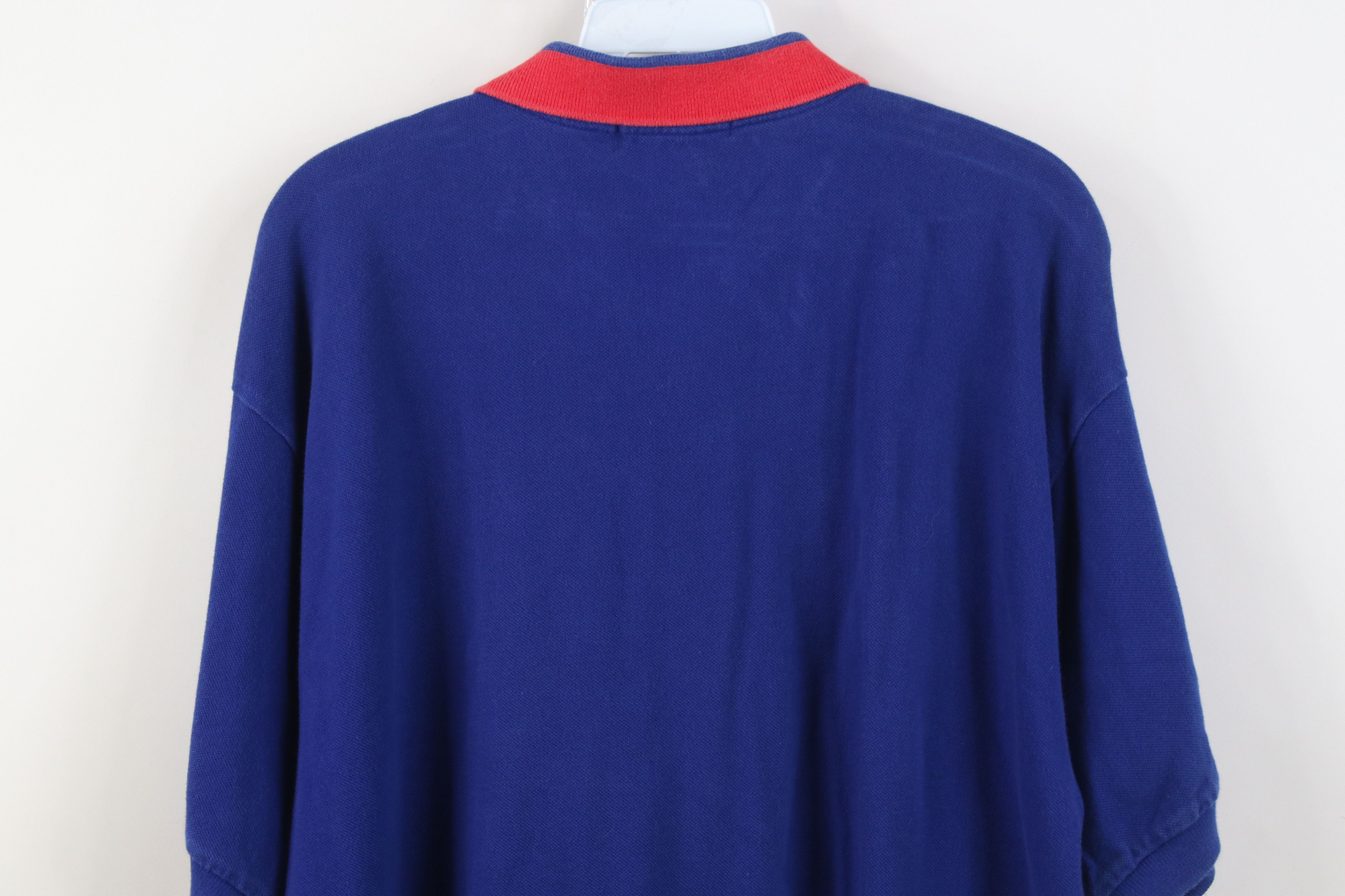 Nautica Vintage 90s Nautica Spell Out Collared Golf Polo Shirt Blue Size US M / EU 48-50 / 2 - 14 Thumbnail