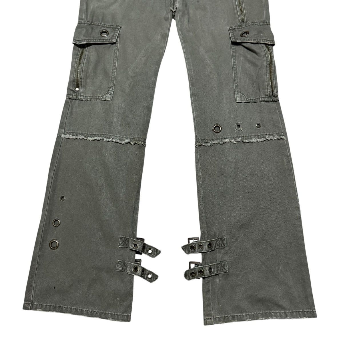 Japanese Brand Midas Machiavel Military Zipper Cargo Pants Low Rise Size US 29 - 7 Thumbnail