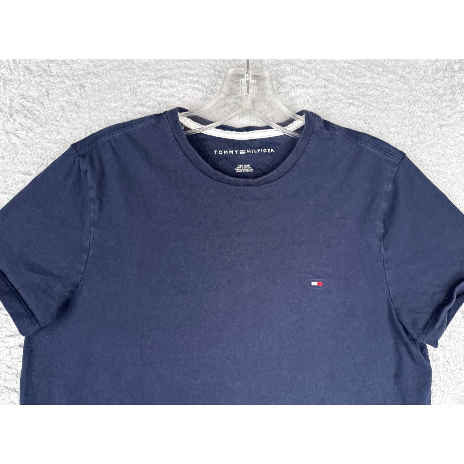 Tommy Hilfiger Tommy Hilfiger Shirt Men XS Blue Crew Neck Short Sleeve Cotton T-Shirt Logo Regular Size US XS / EU 42 / 0 - 4 Thumbnail