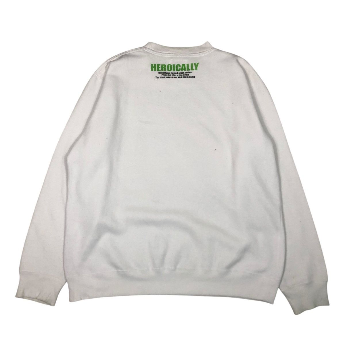 Japanese Brand 📌Vintage Sweatshirt Heroically Big Logo Punk Style Size US M / EU 48-50 / 2 - 2 Thumbnail