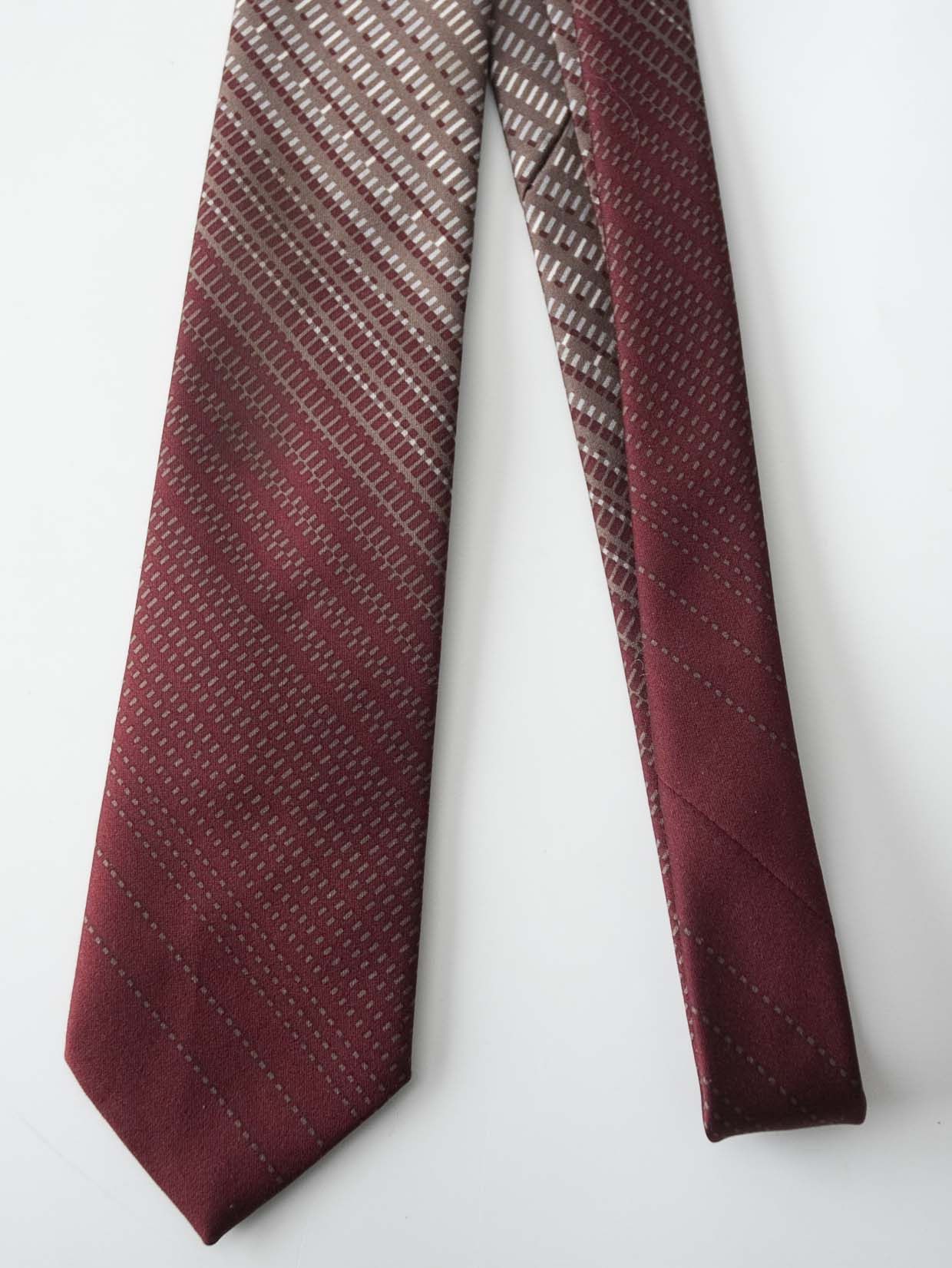 Christian Dior Monsieur × Vintage Christian Dior Monsieur Tie Vintage Polyester Burgundy Size ONE SIZE - 1 Thumbnail