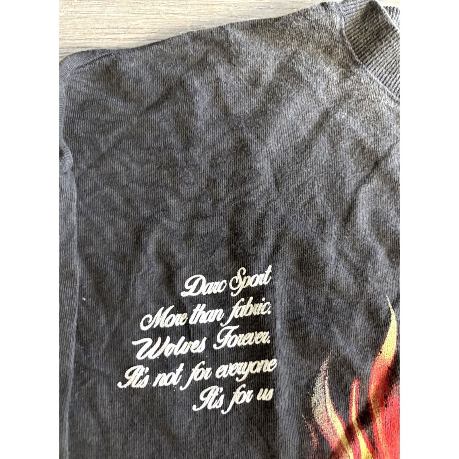 Darc Sport Darc Sport Shirt Mens M Black Wolves Club Fire Graphic Tee Limited T-Shirt Size US M / EU 48-50 / 2 - 4 Thumbnail