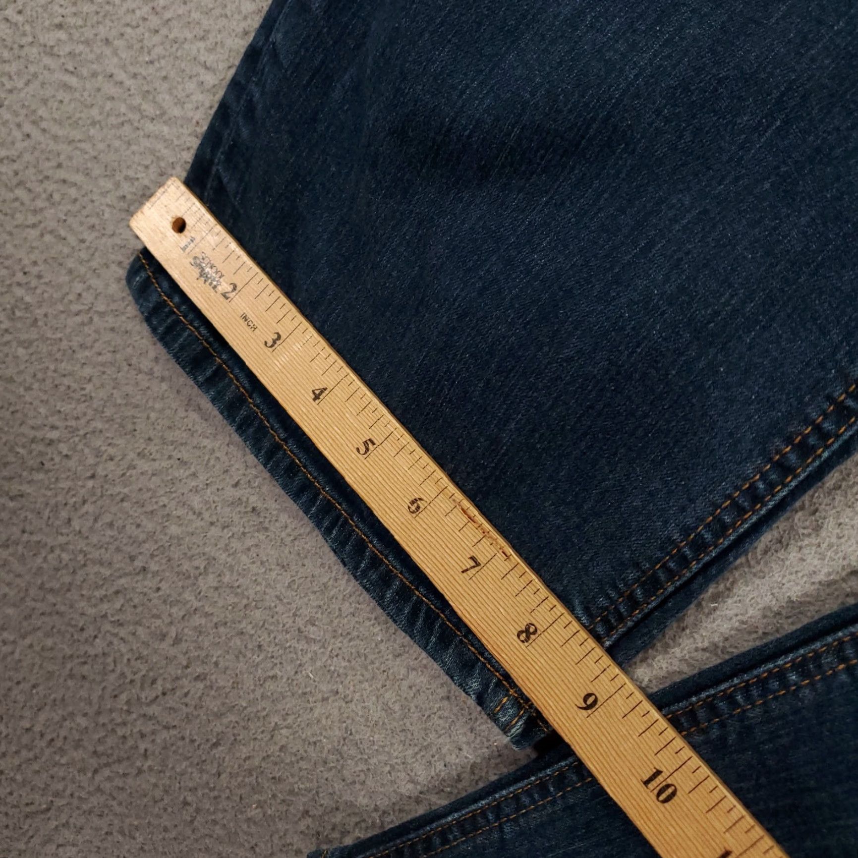 Levi's Levi's Jeans 541 Slim Straight 52x32 Blue Denim Stretch 5-Pocket Logo Zipper Button Men Big & Tall Size US 36 / EU 52 - 7 Thumbnail