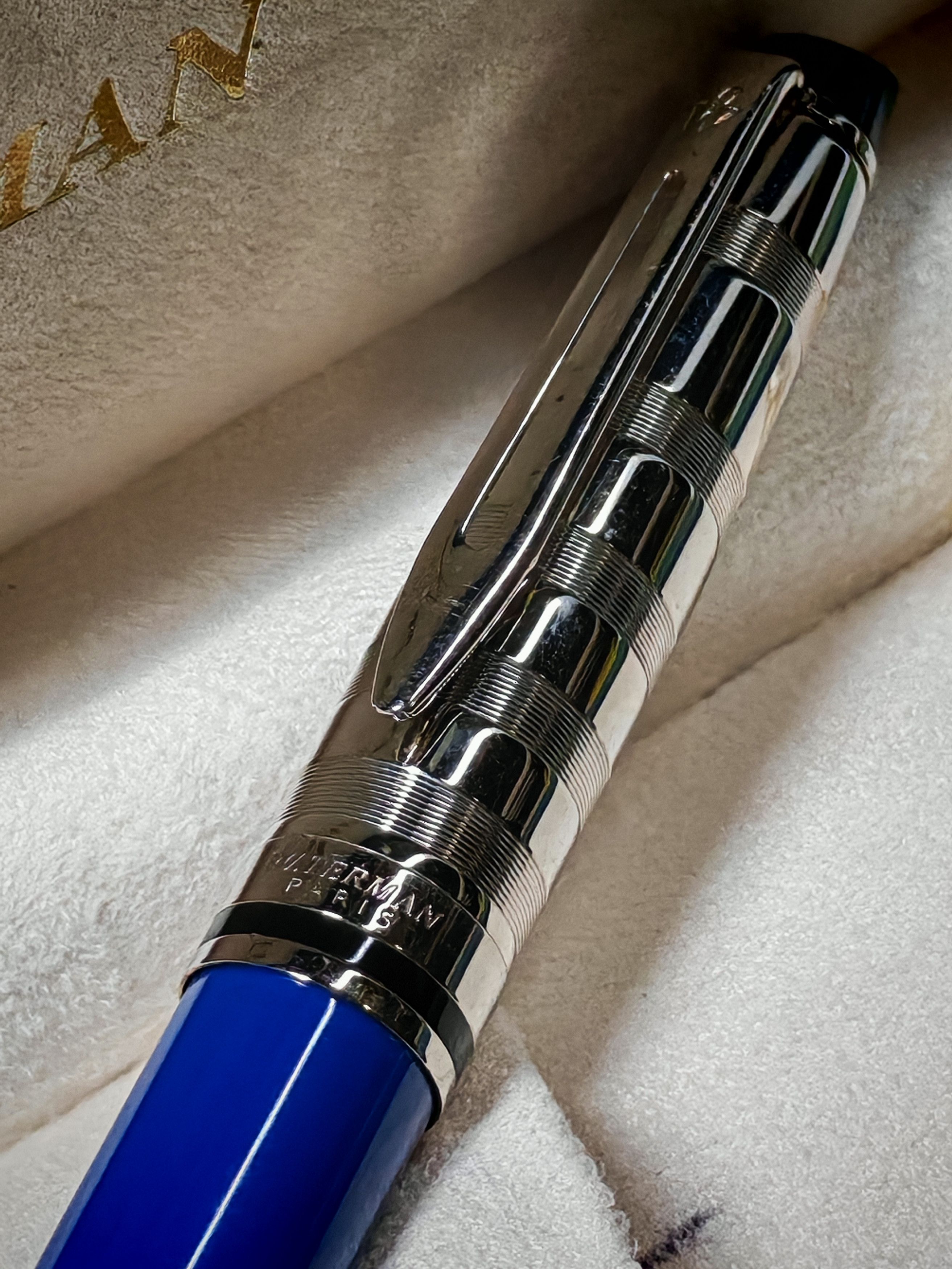 Other Waterman Paris Expert Deluxe Gloss Blue & Chrome Fountain Size ONE SIZE - 4 Thumbnail