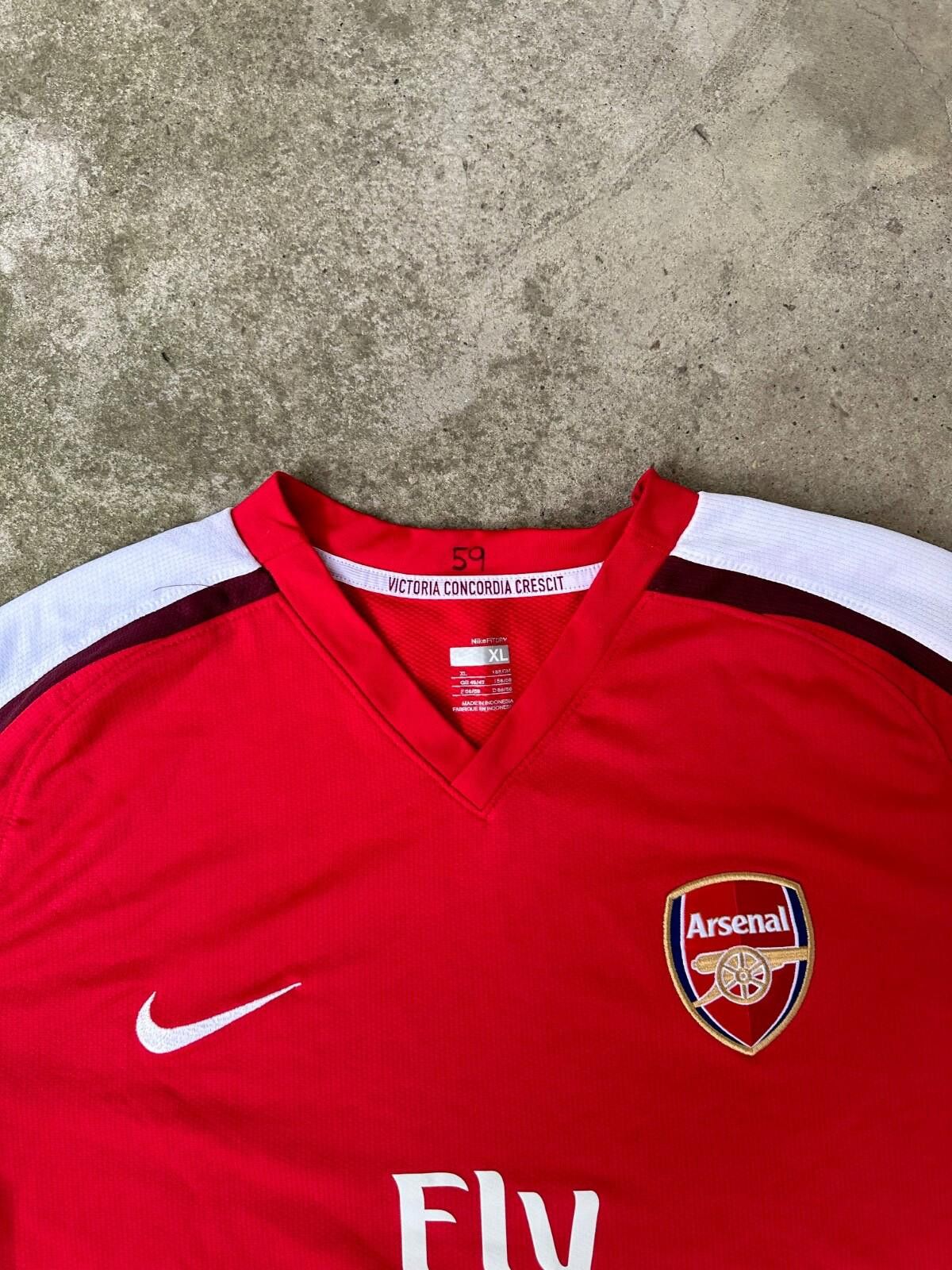 Nike ARSENAL 2008 2010 HOME VINTAGE FOOTBALL SHIRT SOCCER jersey Size US XL / EU 56 / 4 - 4 Thumbnail