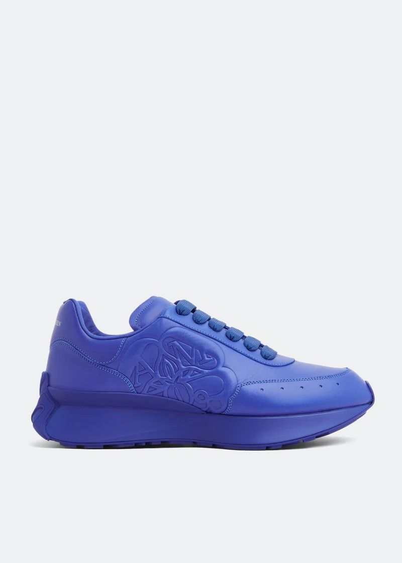 Alexander McQueen o1w1db10725 Sprint Runner in Blue Size US 11 / EU 44 - 1 Thumbnail