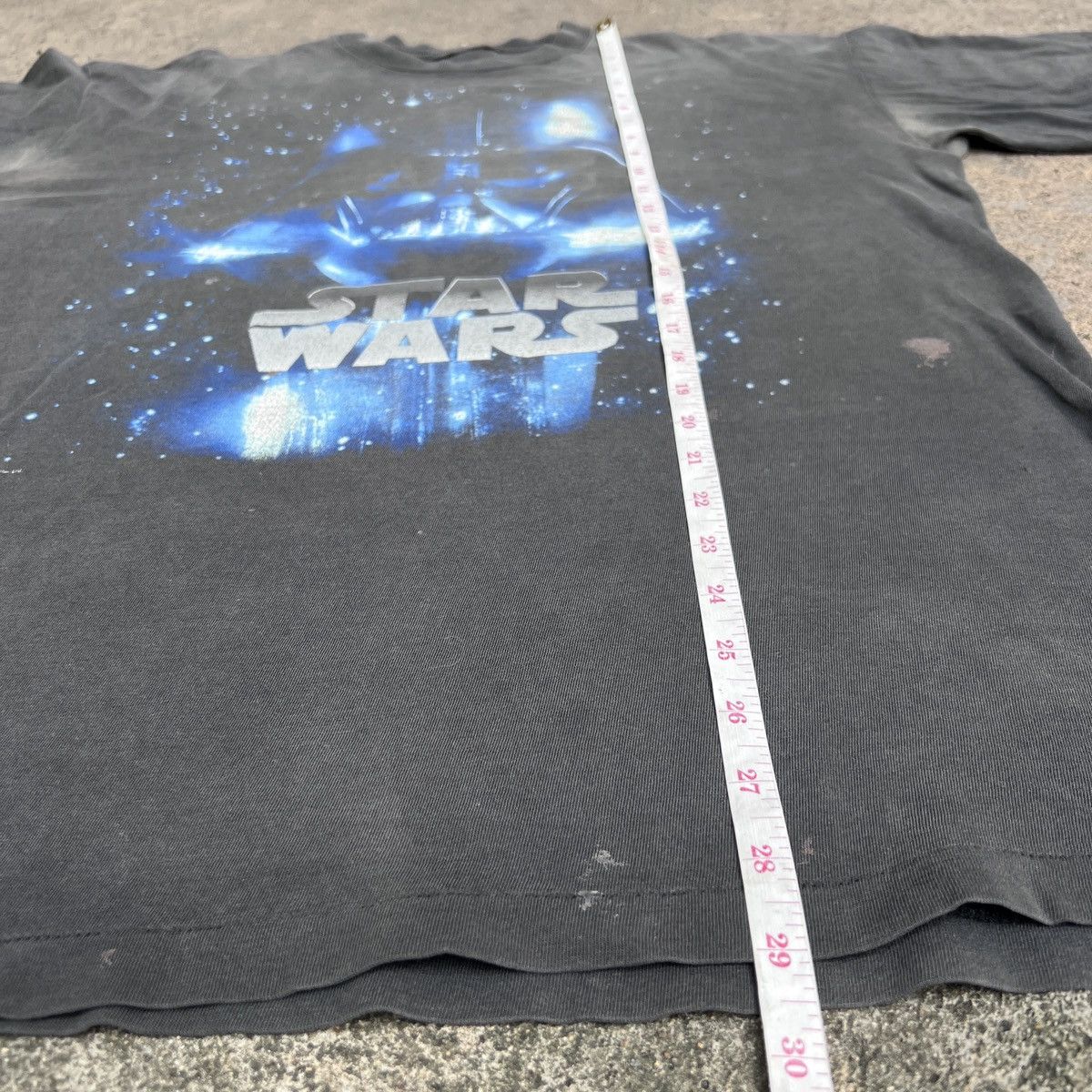 Star Wars × Vintage Vtg. 90s Star Wars Movie Darth Vader Tee Faded Thrashed Size US L / EU 52-54 / 3 - 14 Thumbnail