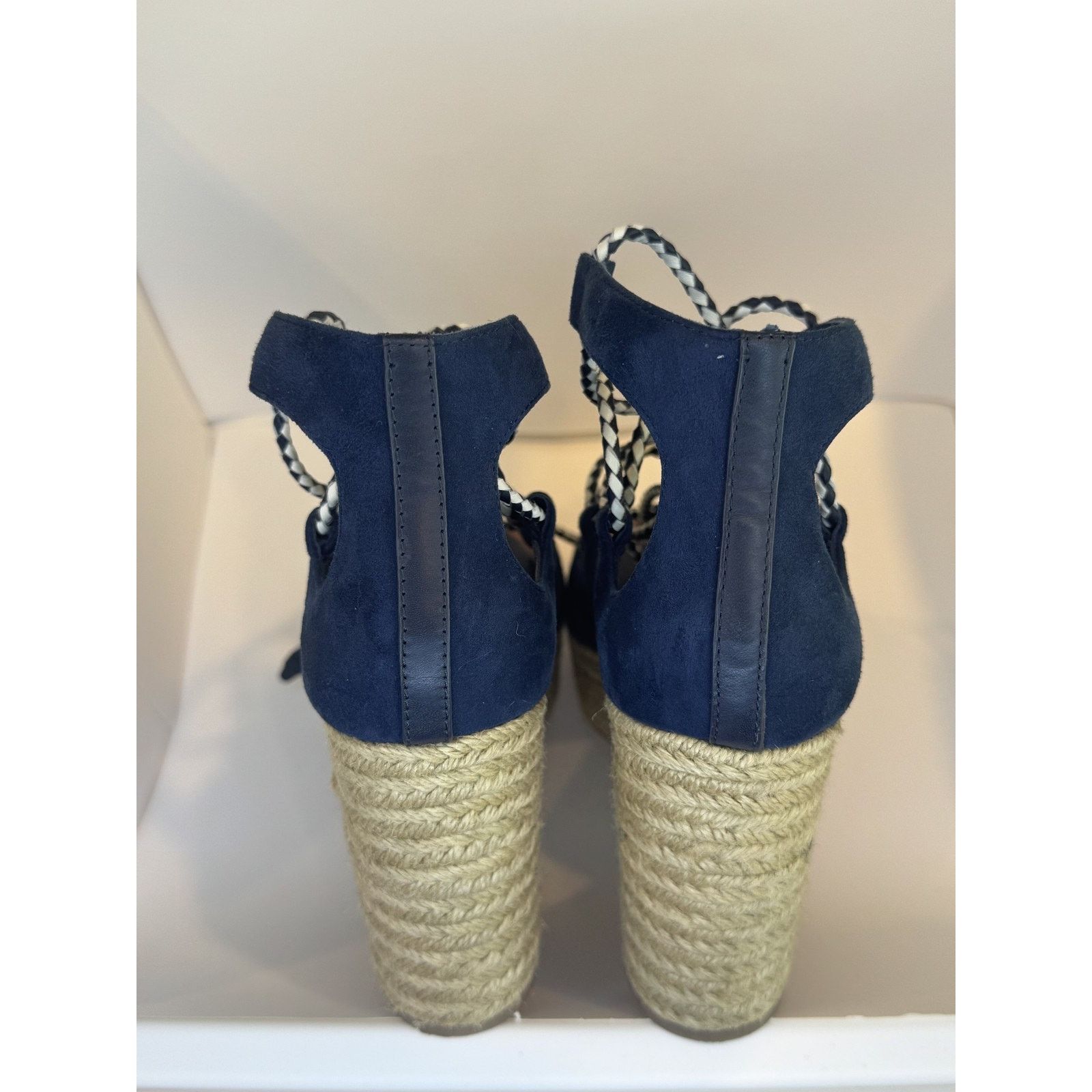 Tory Burch Tory Burch Womens Size 7 Platform Wedge Lace Up Sandals Size US 5 / IT 35 - 4 Thumbnail