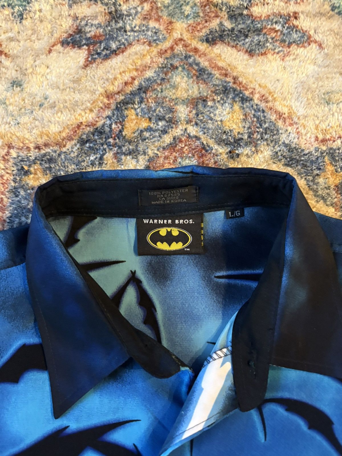 Vintage Vintage Batman All Over Print Button-up Shirt Large Size US L / EU 52-54 / 3 - 3 Thumbnail