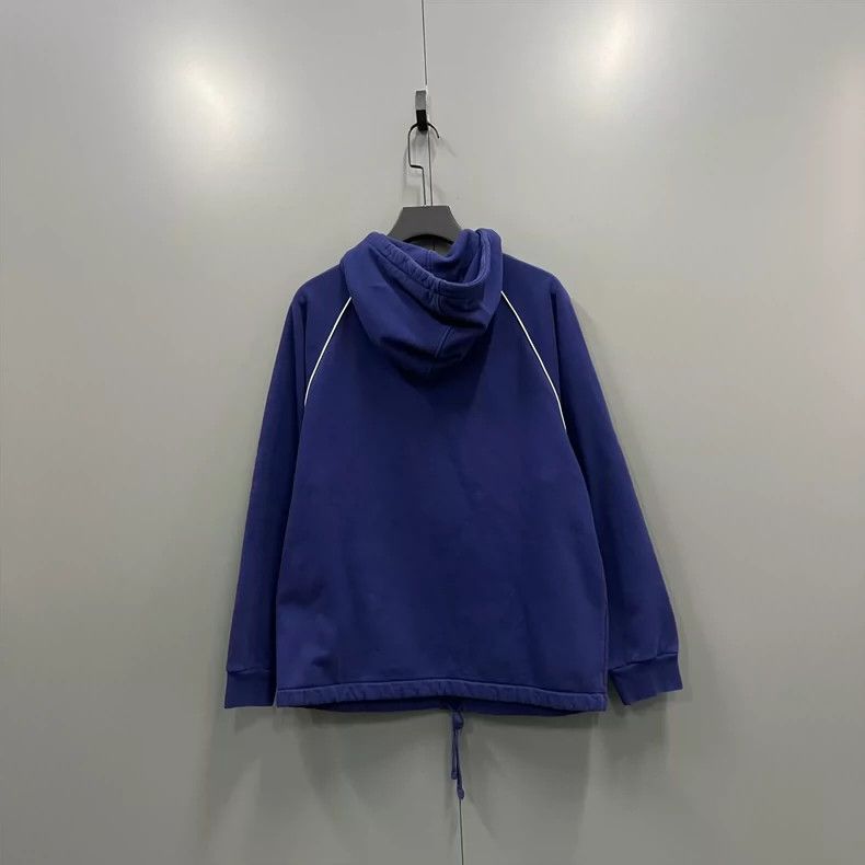 Gucci Gucci Dark blue label logo half-zip hoodie 2502-Nextarrow Size US M / EU 48-50 / 2 - 2 Thumbnail