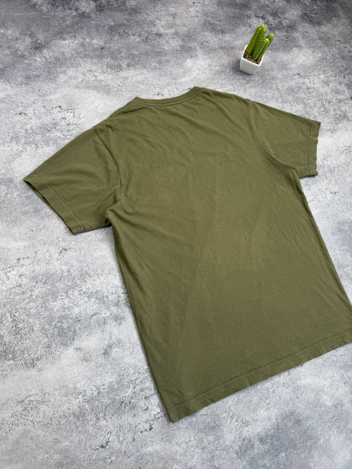 Maharishi Maharishi Organic Cotton Logo T-Shirt Khaki Olive Green Sz S Size US S / EU 44-46 / 1 - 10 Thumbnail