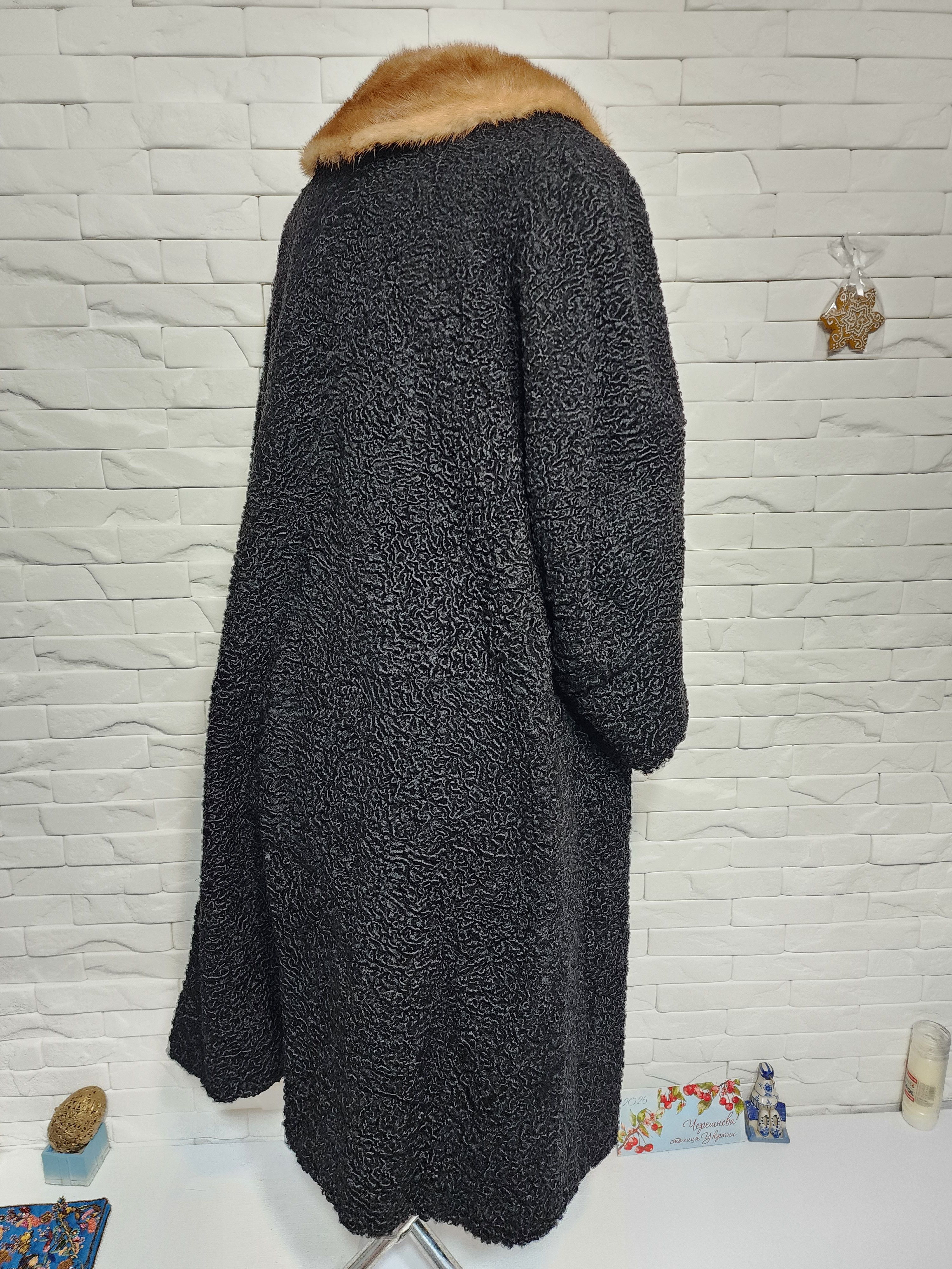 Furla Black Sheepskin Fur Coat: Women's Warm Winter Outerwear Size XL / US 12-14 / IT 48-50 - 5 Thumbnail