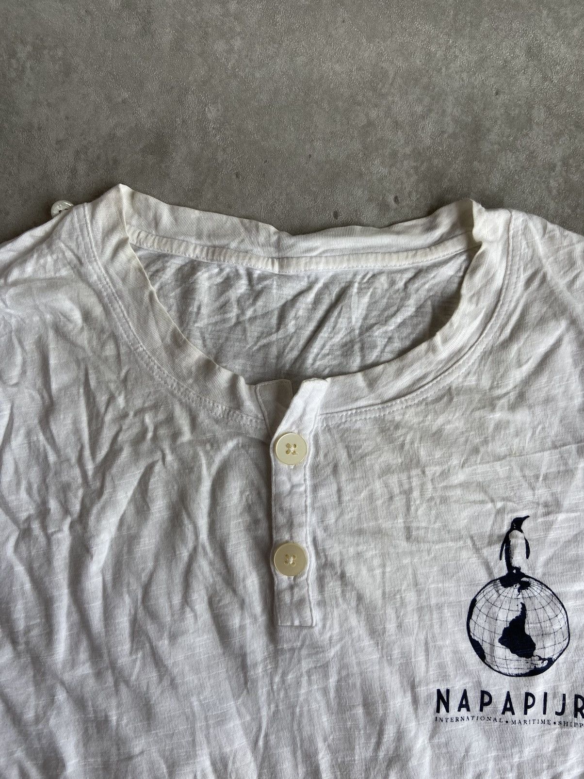 Napapijri Vintage Napapijri Penguin Logo White Long Sleeve Size US M / EU 48-50 / 2 - 3 Thumbnail