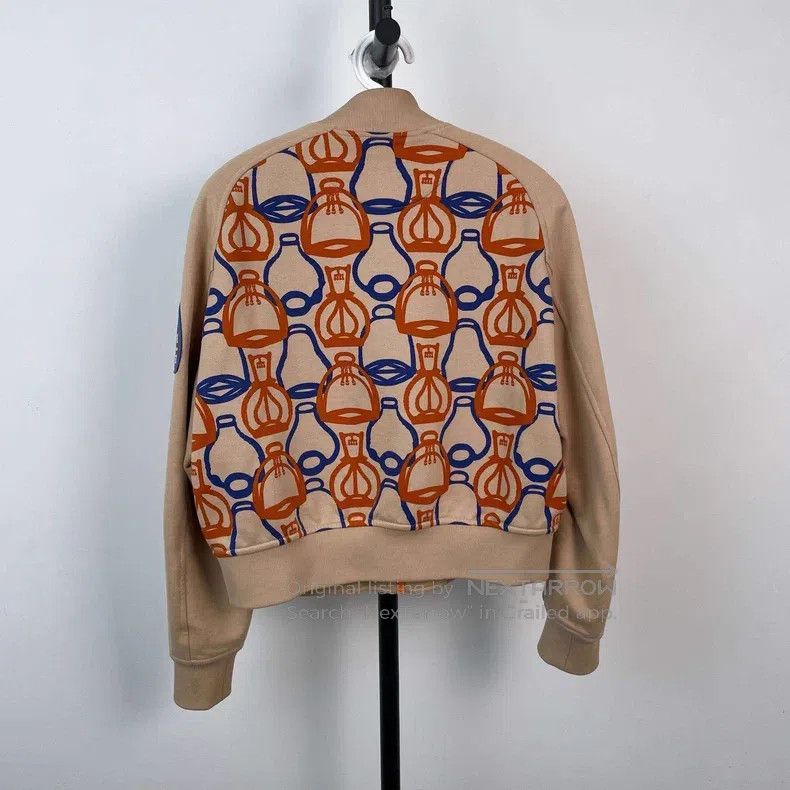Hermes Hermes Cotton Printed Jacket - Brown Size XS / US 0-2 / IT 36-38 - 3 Thumbnail