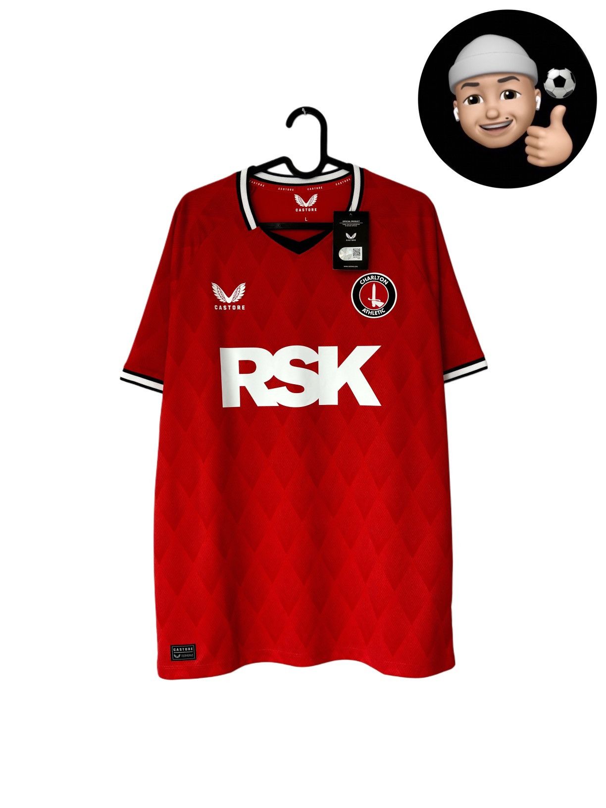 Castore 2022 2023 Charlton Athletic Castore Home Soccer Jersey Shirt Size US L / EU 52-54 / 3 - 1 Thumbnail