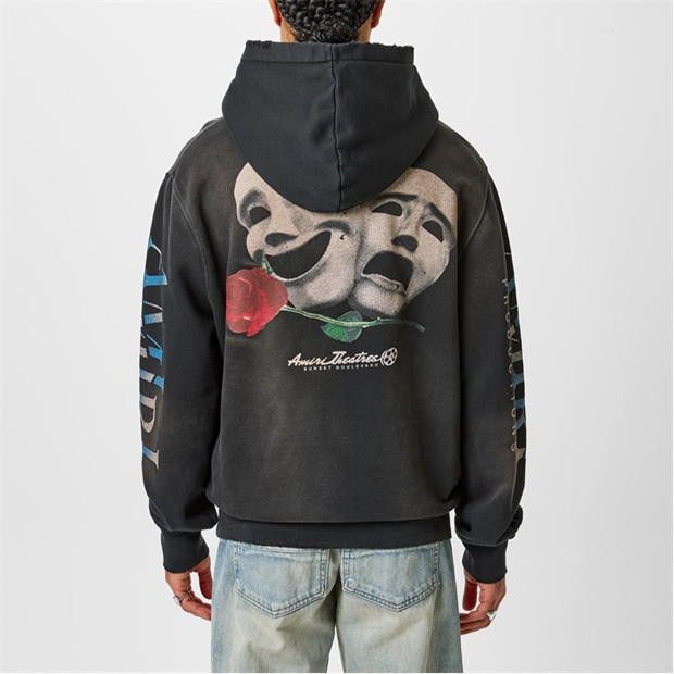 Amiri AMIRI Over The Head Theatres Hoodie Size US M / EU 48-50 / 2 - 3 Thumbnail