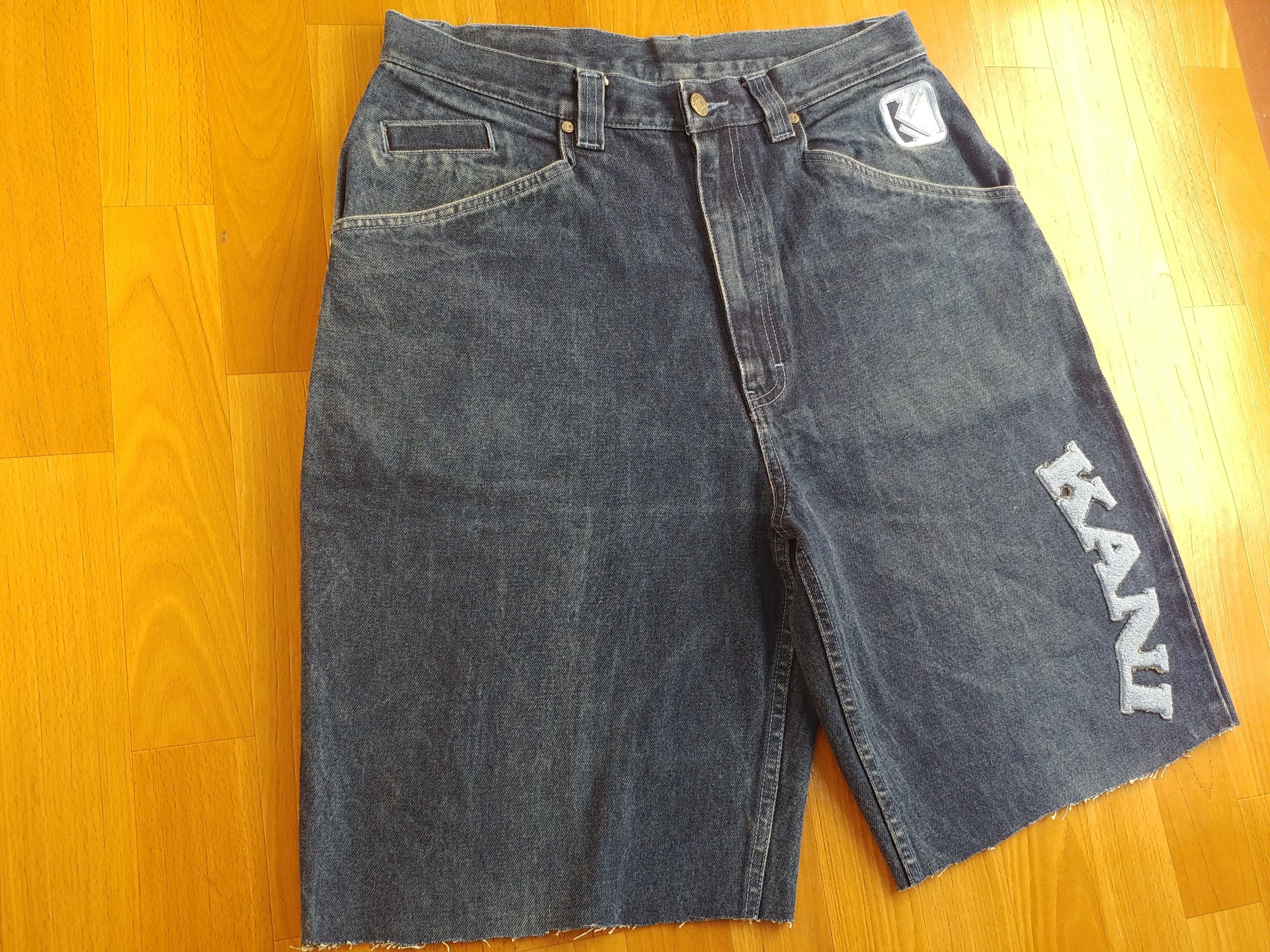 Karl Kani KARL KANI shorts, vintage hip hop baggy jeans, 90s size W 32 Size US 32 / EU 48 - 10 Thumbnail