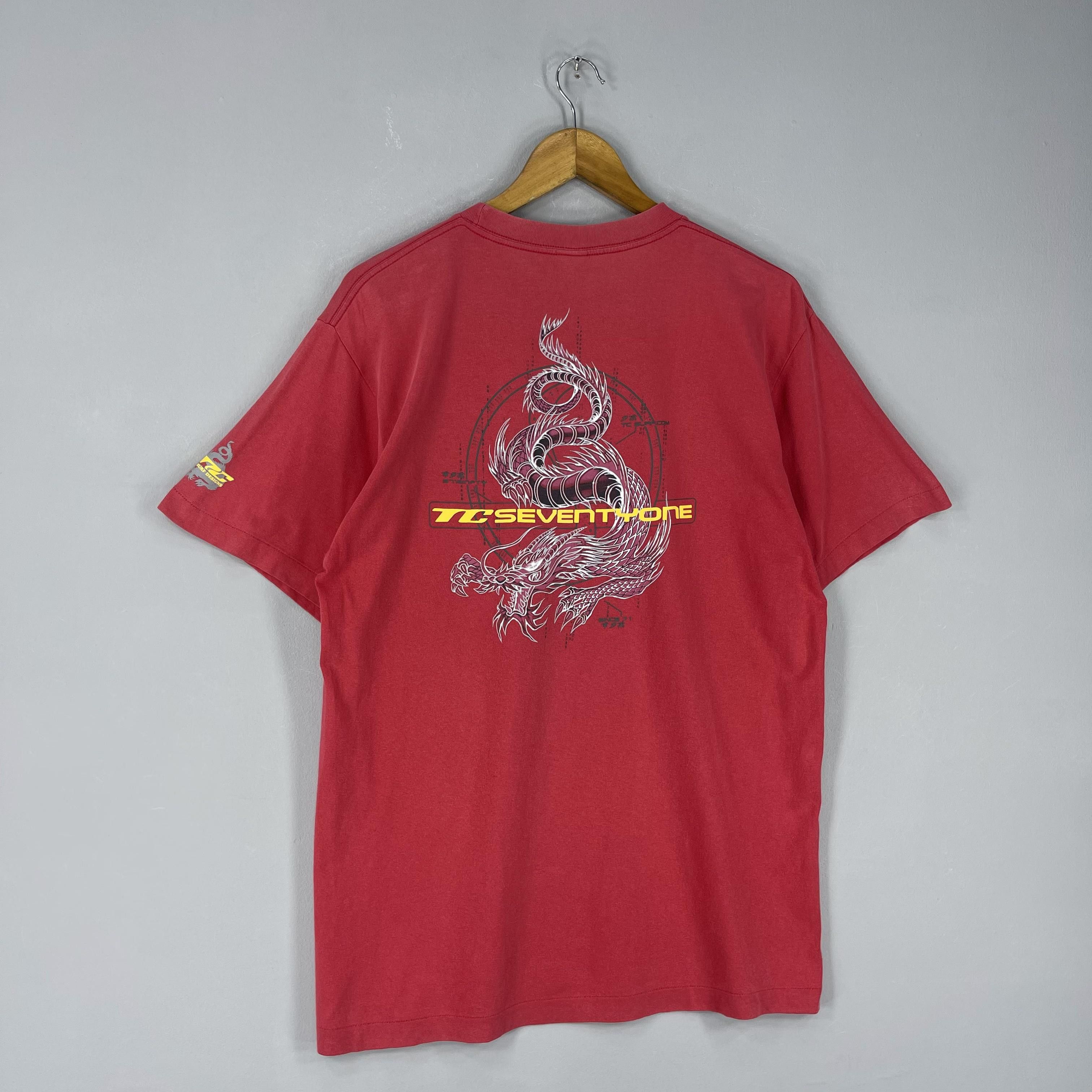 Vintage Vintage 90s T&C Dragon Printed Surf Design Hawaii Tshirt Size US M / EU 48-50 / 2 - 3 Thumbnail