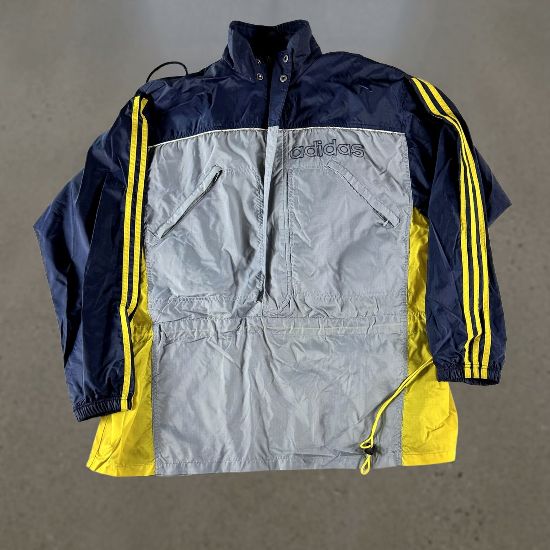 Adidas Vintage Adidas Team Track Jacket Size 2XL Mens Black Nylon 