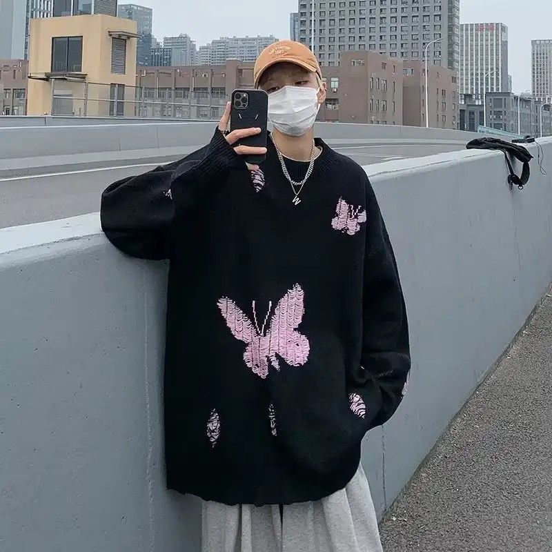 Japanese Brand × Vintage Cute fashion butterfly knit sweater knitwear cute y2k Size US XL / EU 56 / 4 - 3 Thumbnail