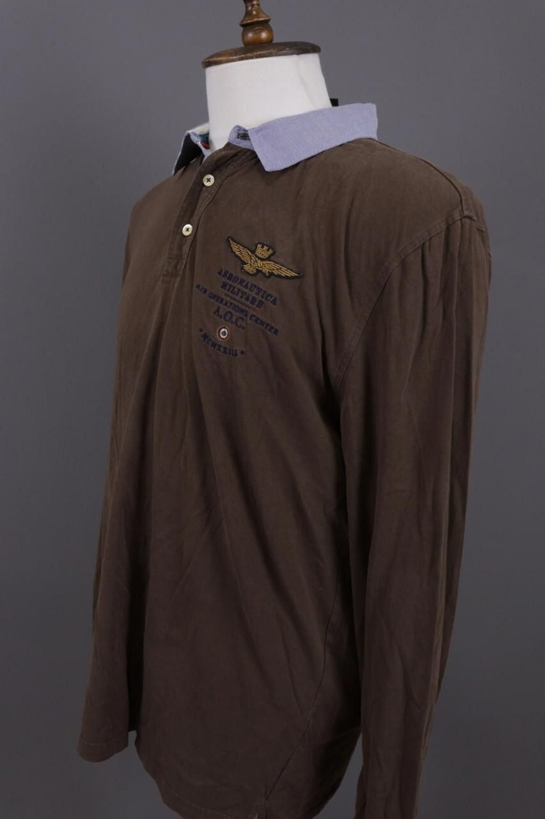 Aeronautica Militare Aeronautica Militare Brown Polo Shirt Size XXL / 2XL Size US XXL / EU 58 / 5 - 8 Thumbnail