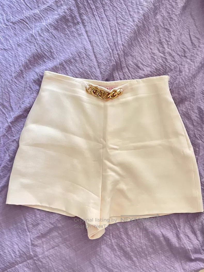 Valentino Valentino White shorts Size 41" - 3 Thumbnail