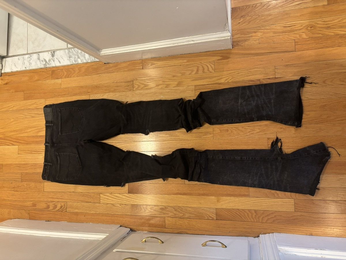 American Eagle Outfitters × Japanese Brand × Vintage Stacked Flared Denim Size US 34 / EU 50 - 2 Thumbnail