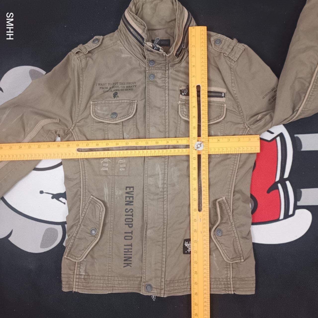 In The Attic 🔥IN THE ATTIC JAPANESE MILITARY PUNK JACKET-HIDDEN HOODIE(L) Size US L / EU 52-54 / 3 - 22 Thumbnail