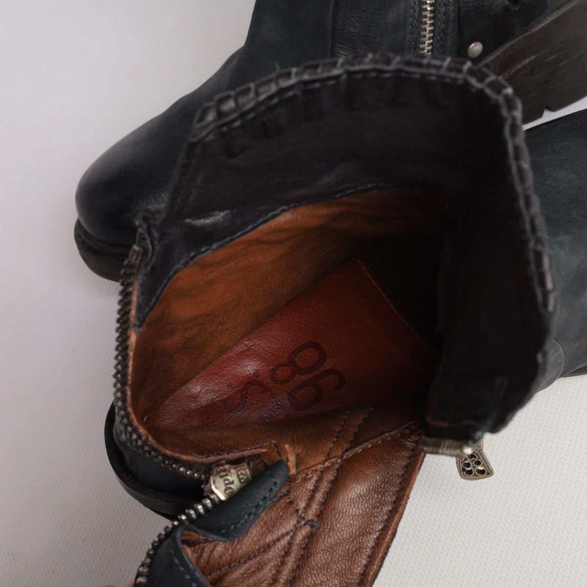 A.S.98 A.S.98 Airstep As98 Avantgarde Leather Zip Boots Shoes Grey Size US 7 / IT 37 - 17 Thumbnail
