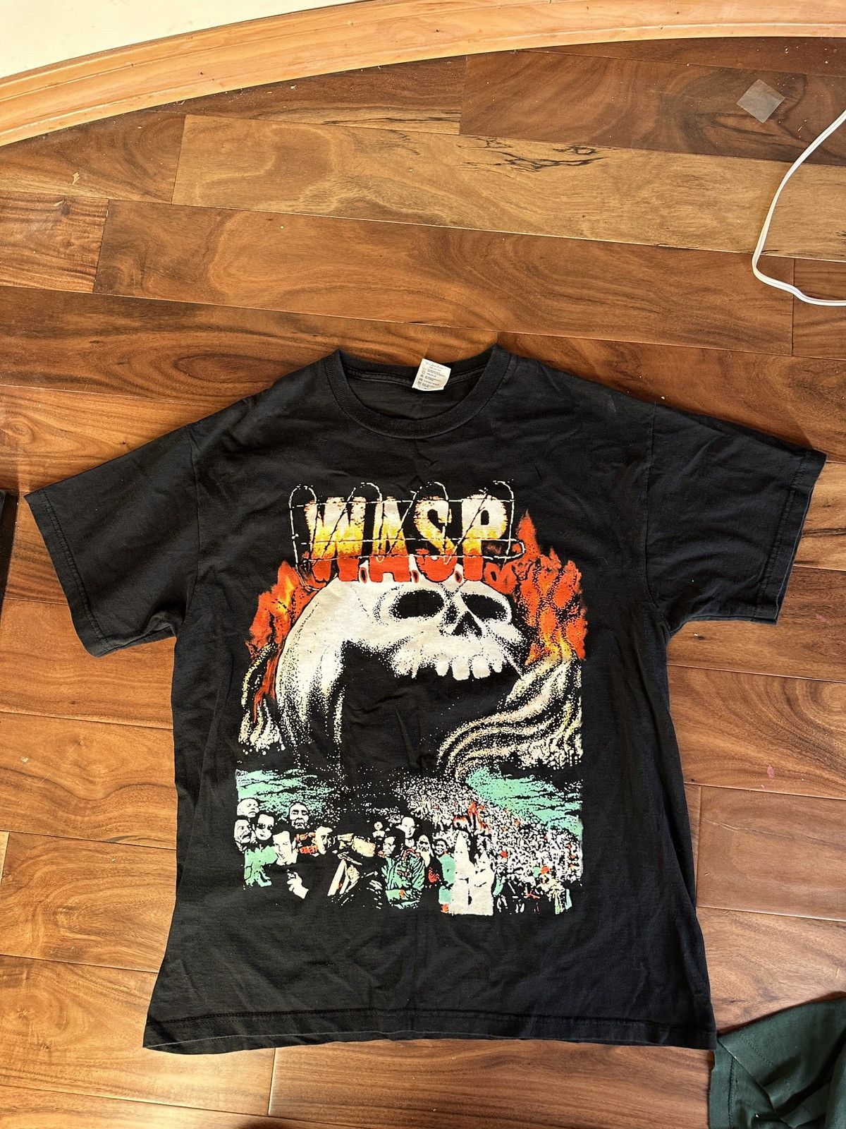 image of Delta W.a.s.p. The Headless Children Ts in Black, Men's (Size Large)
