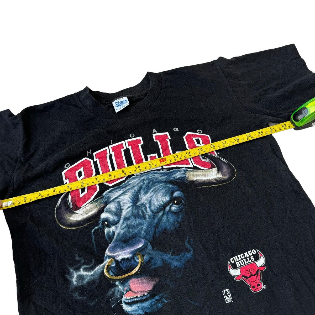 NBA × Salem Sportswear × Vintage RARE 1991 USA MADE SALEM CHICAGO BULLS GRAPHIC TEE SHIRT Size US M / EU 48-50 / 2 - 8 Thumbnail