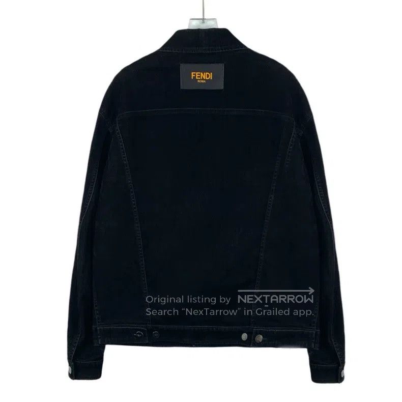 Fendi Fendi Black logo lettering lapel jacket Size US M / EU 48-50 / 2 - 2 Thumbnail
