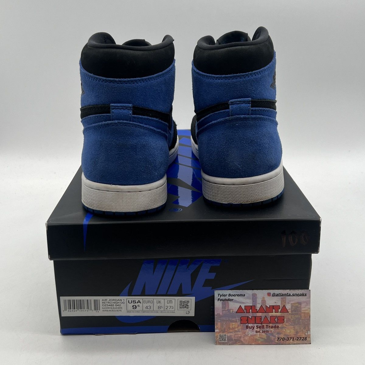 Nike Air Jordan 1 high Royal reimagined Size US 9.5 / EU 42-43 - 3 Thumbnail
