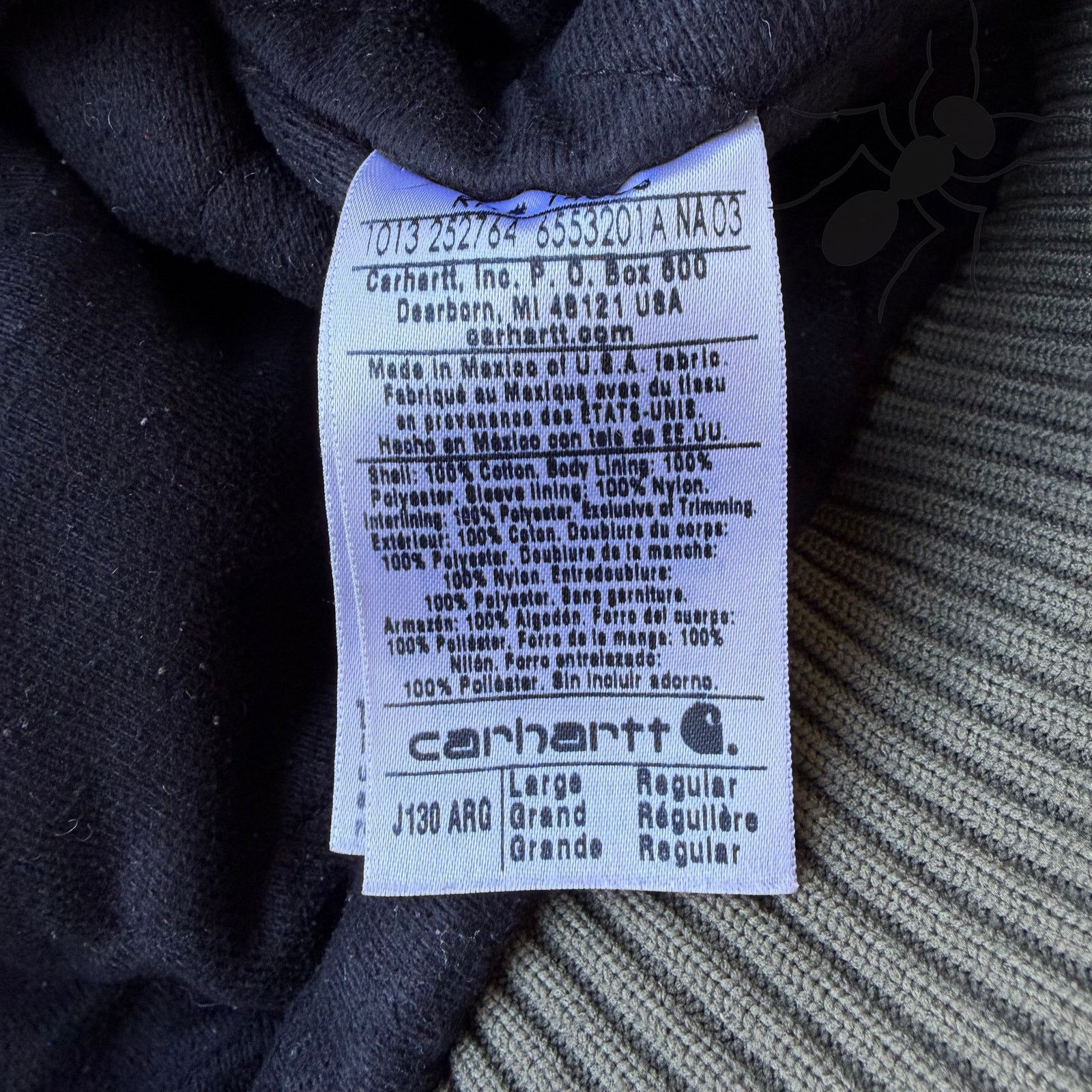 Carhartt × Vintage Carhartt J130 ARG green hooded work wear jacket Size US L / EU 52-54 / 3 - 5 Thumbnail