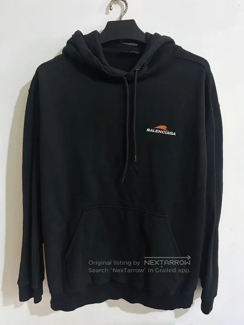 Balenciaga Balenciaga Black Hooded Sweatshirt Size US M / EU 48-50 / 2 - 1 Thumbnail