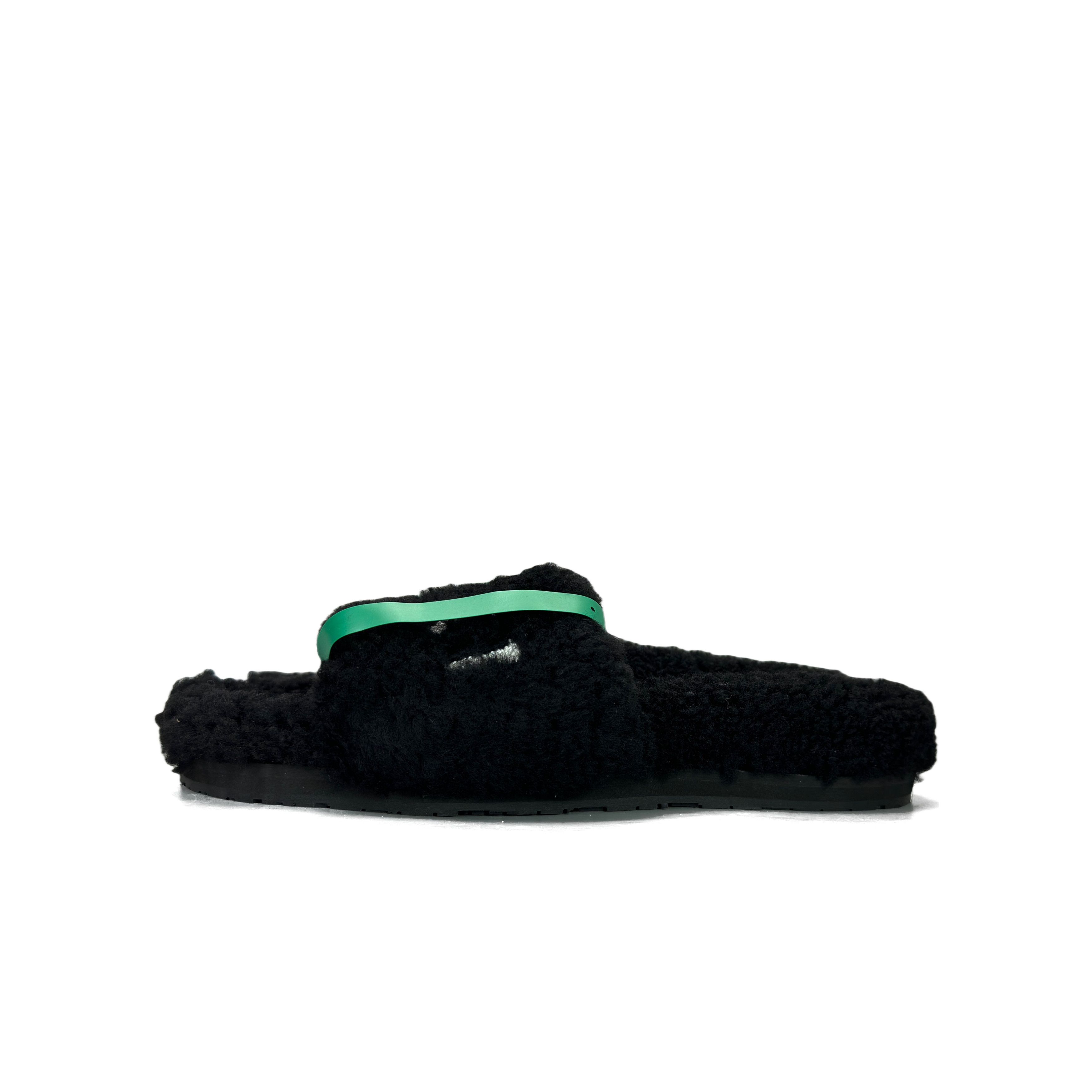 Amiri AMIRI Shearling Logo Slides Size 37 Size US 7 / IT 37 - 1 Thumbnail