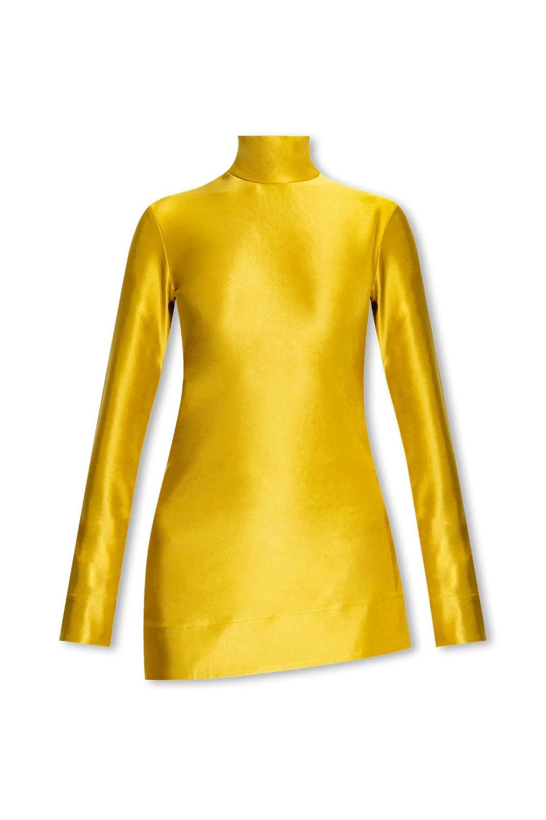Jil Sander o1w1db10825 Turtleneck Long Sleeve Top in Yellow Size S / US 4 / IT 40 - 1 Thumbnail