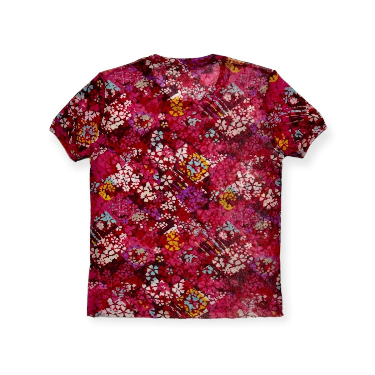 Kenzo Flowers Mesh Tee Size L / US 10 / IT 46 - 2 Thumbnail