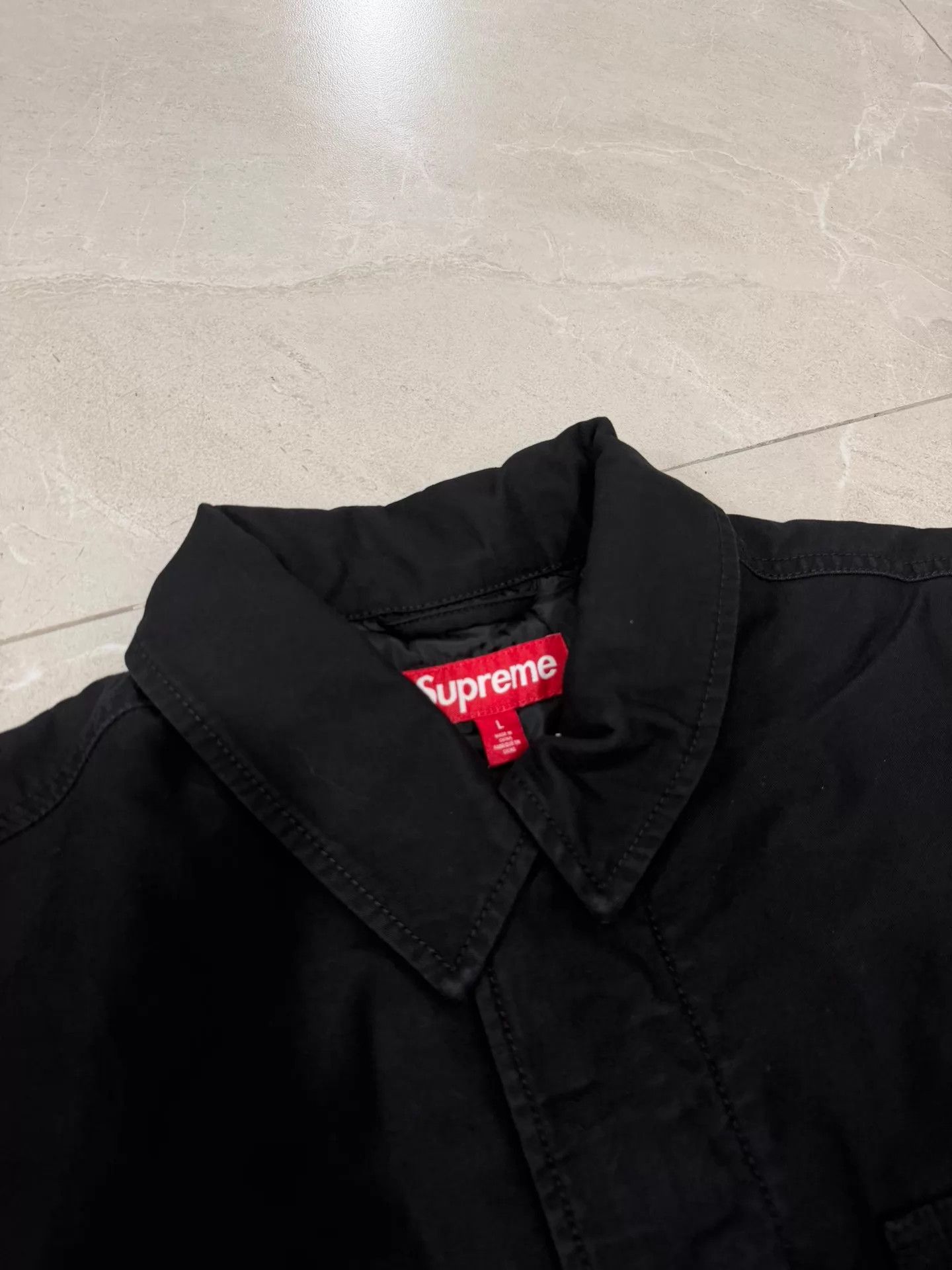 Supreme Supreme × Cordura SS26 Twill Utility Jacket Unisex Black L Size US L / EU 52-54 / 3 - 3 Thumbnail