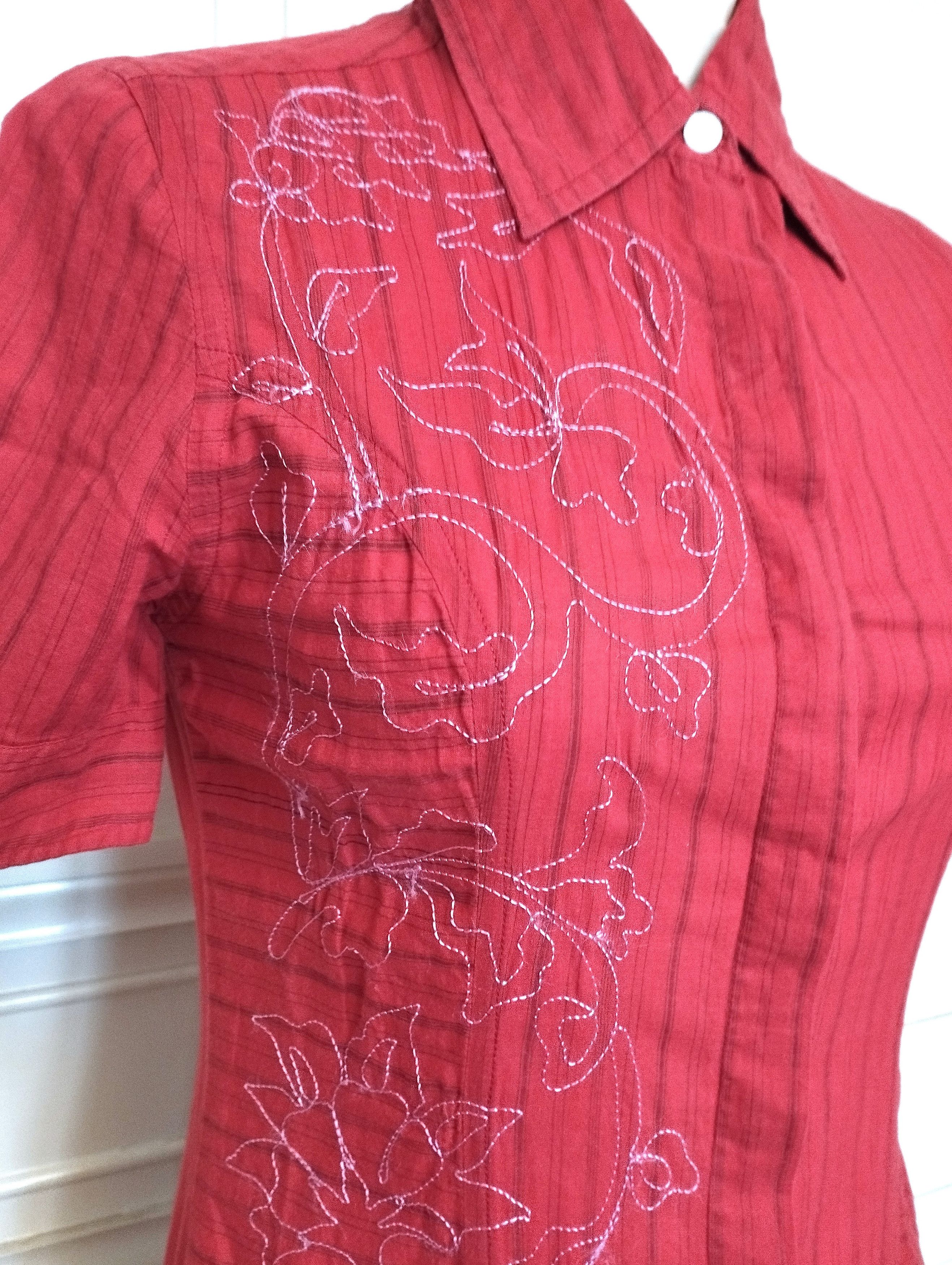 Antik Batik Antik Batik Robe Chemise Cotonnade Brodée T S Size S / US 4 / IT 40 - 8 Thumbnail