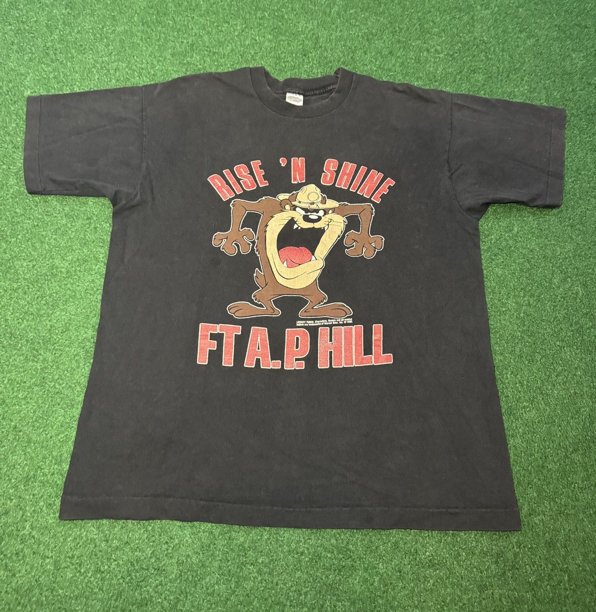 90s Taz RARE Rise Shine Fort A.P. Hill Military T Shirt