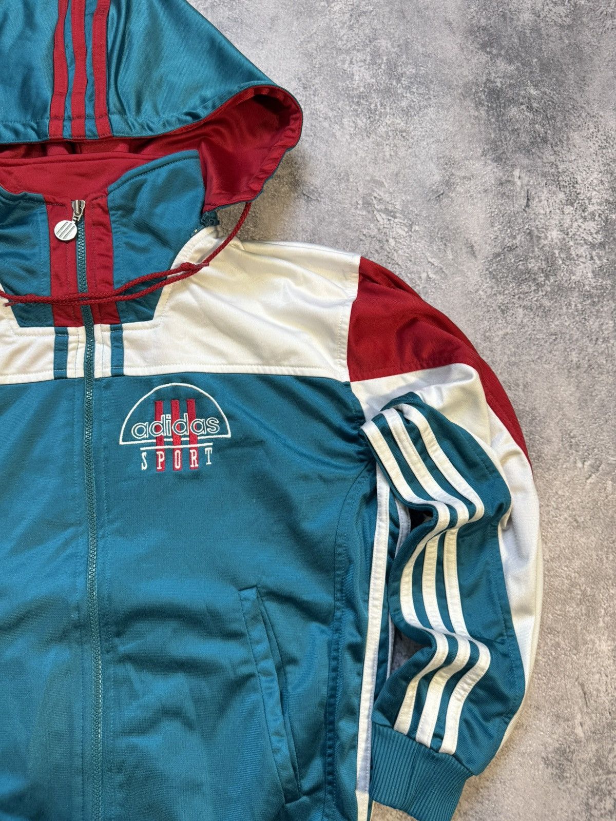 Adidas × Vintage Vintage Adidas Sport Zip Hoodie Size xs Size US XS / EU 42 / 0 - 4 Thumbnail