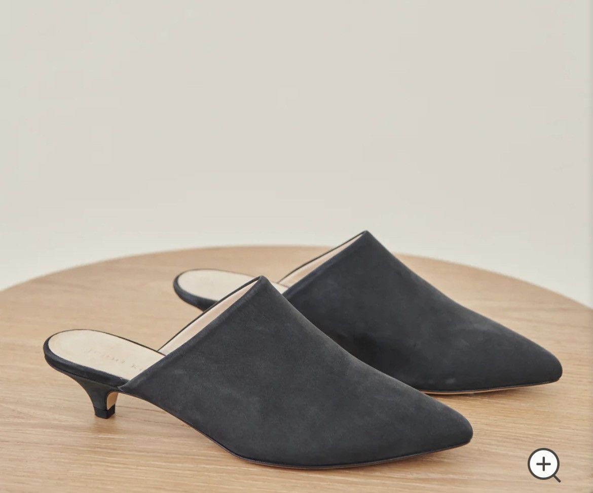 Designer Jenni Kayne kitten heel mules Size US 7 / IT 37 - 8 Thumbnail