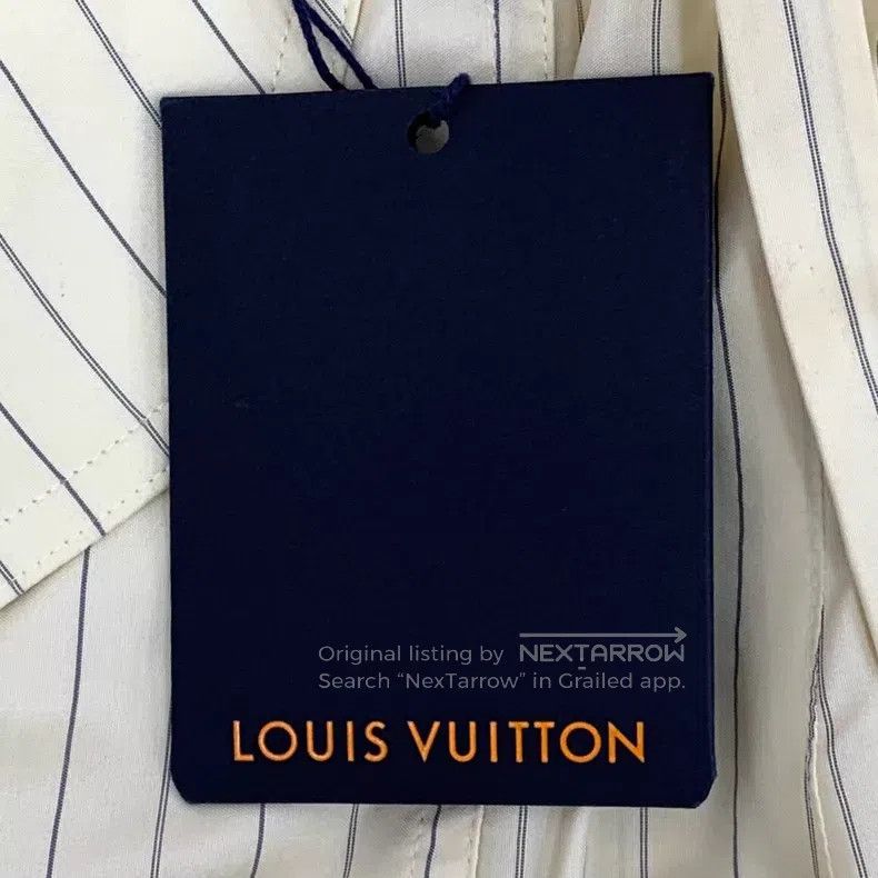 Louis Vuitton Louis Vuitton 23 Beige Vertical Stripe Silk Strappy Straig Size US 36 / EU 52 - 8 Thumbnail