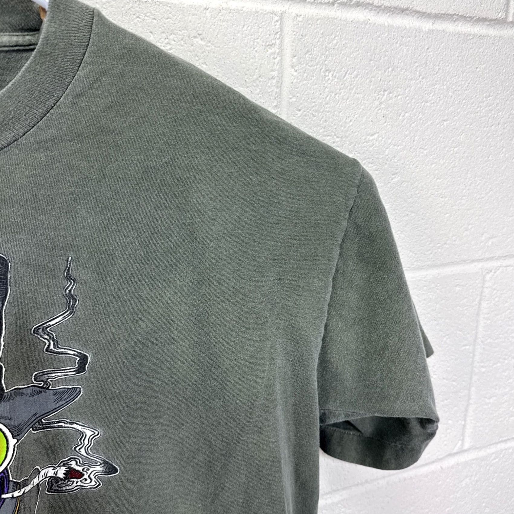 Fruit Of The Loom VINTAGE The Black Crowes T-Shirt XL Green Unisex Adults Shirt 90s Band Rock Logo Graphic Print Short Sleeve Crew Neck Cotton Knit Size US XL / EU 56 / 4 - 5 Thumbnail