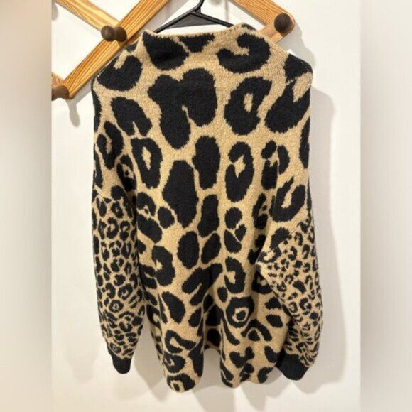 Stella McCartney Stella McCartney Leopard Print Leo Instarsia Sweater Size L / US 10 / IT 46 - 9 Thumbnail